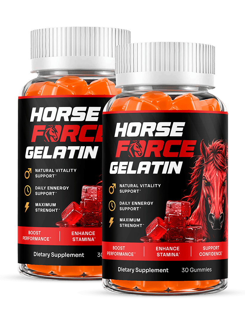 Two jars of Horse Force Gelatin